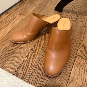 Madewell Tan Leather Women's Mules